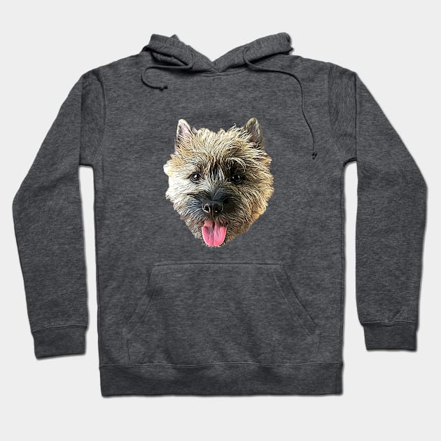 Cairn Terrier Beautiful Dog Hoodie by ElegantCat